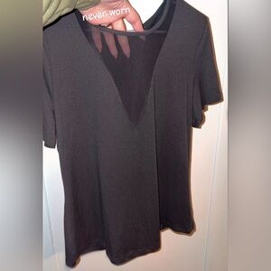 Elegant Black V-Neck Women's Top